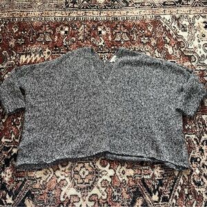 Matilda Jane Black Marled Box fit oversized sweater size Medium